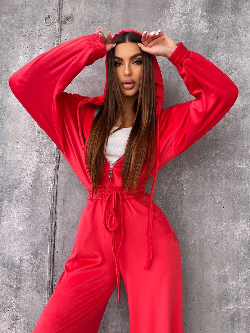 Велюровий комбінезон  | PUSHKA SHOP