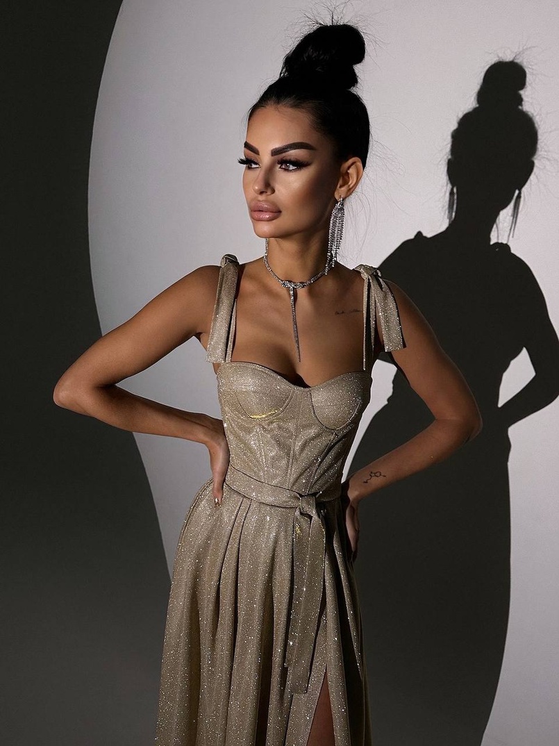 ✨Блискуча сукня максі з чашечками ✨ ✨Блискуча сукня максі з чашечками ✨ | PUSHKA SHOP