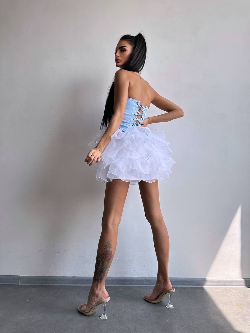 Комплект: корсет + пишна спідниця міні Комплект: корсет + пишна спідниця міні | PUSHKA SHOP