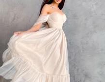 Платье-бюстье с пышной юбкой  | PUSHKA SHOP