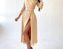 Платье миди с блестками  | PUSHKA SHOP