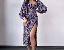 Комплект: топ із зав'язками на талії + спідниця міді з розрізом | PUSHKA SHOP