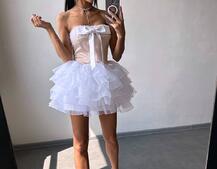 Комплект: корсет + пишна спідниця міні Комплект: корсет + пишна спідниця міні | PUSHKA SHOP