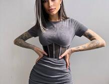 Сукня-міні  з елементами корсету  Довжину спідниці можна регулювати  Сукня-міні  з елементами корсету  Довжину спідниці можна регулювати  | PUSHKA SHOP