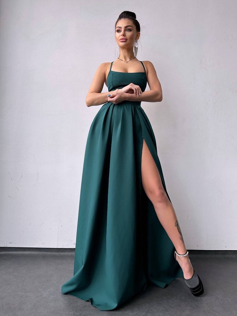 Сукня максі  зі шнурівкою на спинці | PUSHKA SHOP