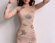 Міді сукня з принтом Міді сукня з принтом | PUSHKA SHOP