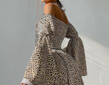 Комплект: платье с расклешенными рукавами + корсет  Комплект: платье с расклешенными рукавами + корсет  | PUSHKA SHOP