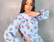 Платье со съёмным воротничком и подъюбником Платье со съёмным воротничком и подъюбником | PUSHKA SHOP