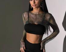 Комплект: сяючий топ + штани | PUSHKA SHOP