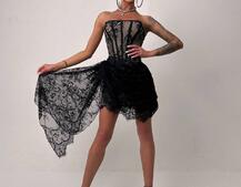 Мереживна сукня міні зі шлейфом Мереживна сукня міні зі шлейфом | PUSHKA SHOP