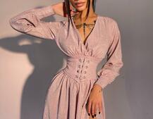 Блискуча сукня з корсетом | PUSHKA SHOP