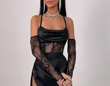 Комплект: корсет+ рукавички + спідниця максі | PUSHKA SHOP