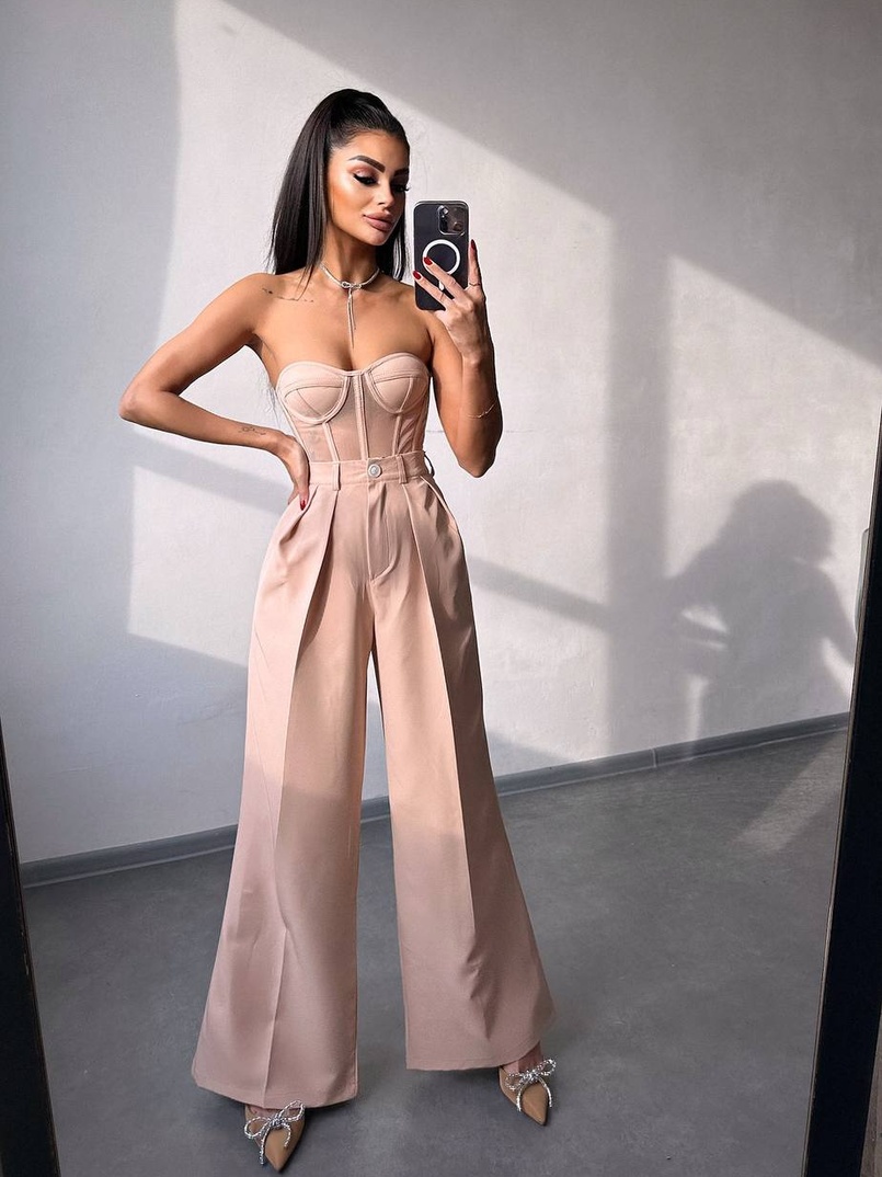 Костюм:  піджак на підкладці, штани+ корсет | PUSHKA SHOP