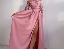 Сукня максі з паєтками та розрізом на спідниці | PUSHKA SHOP