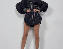 Приталена сорочка + корсет декорований стразами Ручна робота Приталена сорочка + корсет декорований стразами Ручна робота | PUSHKA SHOP