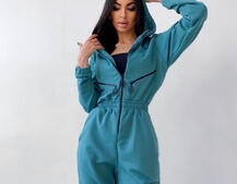 Приталенный комбинезон на молнии Приталенный комбинезон на молнии | PUSHKA SHOP