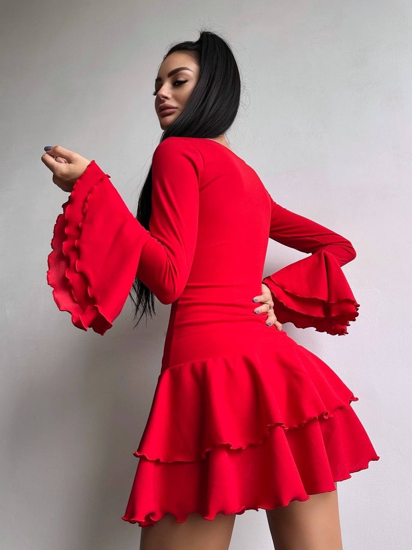 Сукня з з воланами на ґудзиках Сукня з з воланами на ґудзиках | PUSHKA SHOP