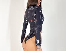 Боди с креативным принтом Боди с креативным принтом | PUSHKA SHOP