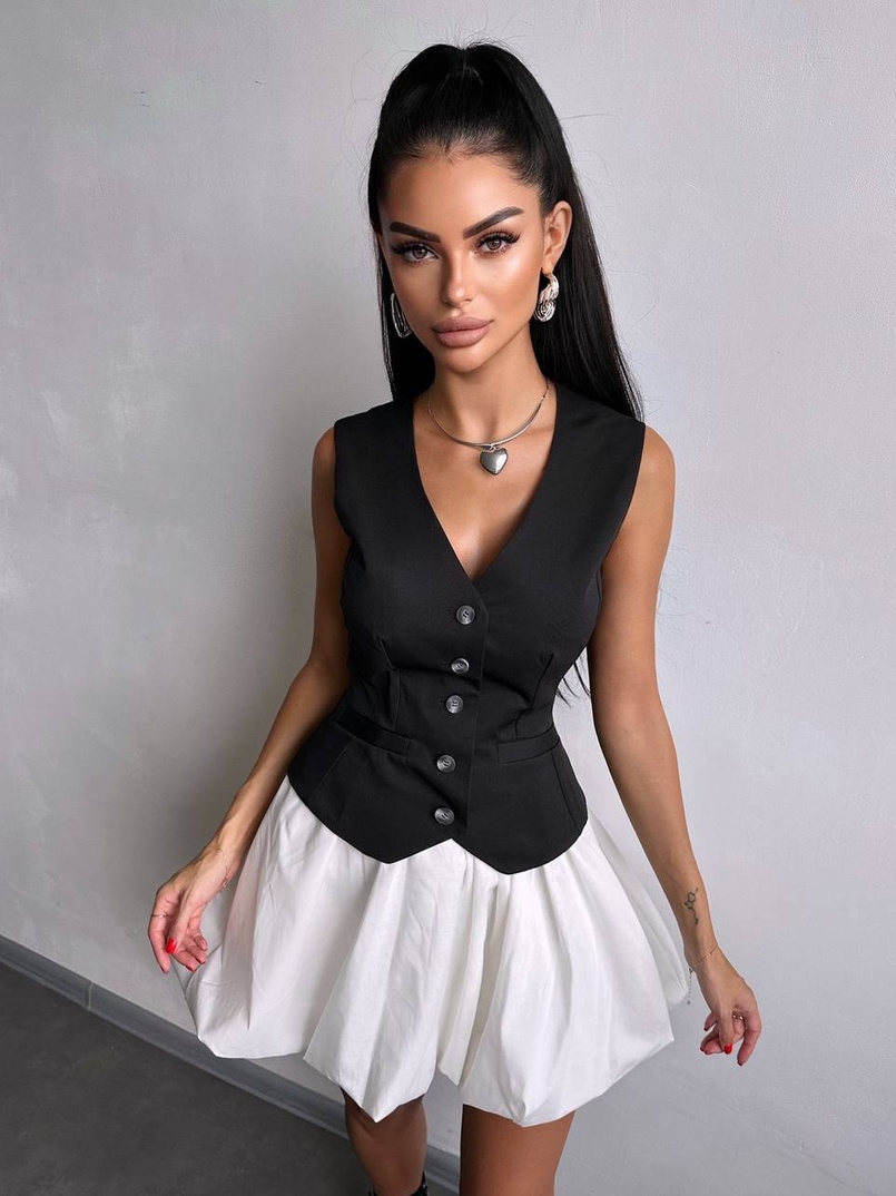 Комплект: жилет + спідниця Комплект: жилет + спідниця | PUSHKA SHOP