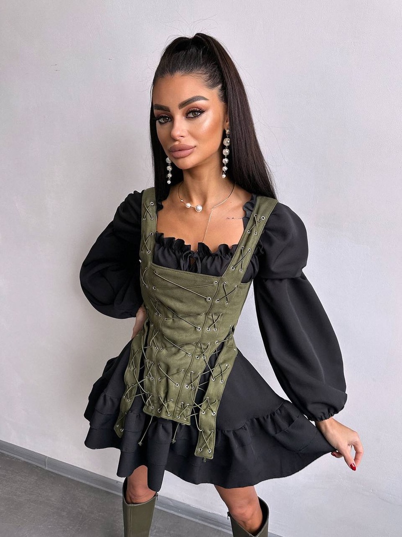 Комплект: сукня + корсет  | PUSHKA SHOP