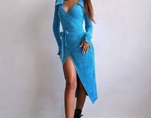 Трикотажна сукня із запахом Трикотажна сукня із запахом | PUSHKA SHOP