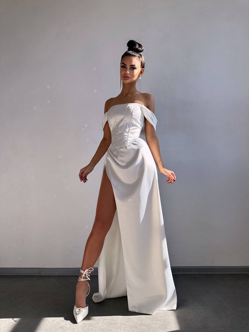 Комплект: корсет + спідниця максі з драпіруванням   | PUSHKA SHOP