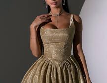 Сяюча корсетна сукня міні Сяюча корсетна сукня міні | PUSHKA SHOP