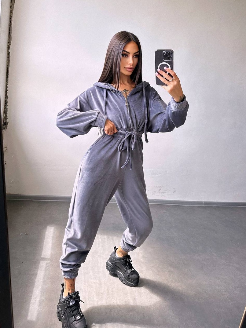 Велюровий комбінезон   | PUSHKA SHOP