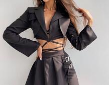 Костюм : піджак + спідниця-шорти із застібкою на ніжці | PUSHKA SHOP