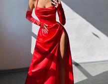 Комплект: корсет з рукавичками + спідниця максі з драпіруванням   | PUSHKA SHOP