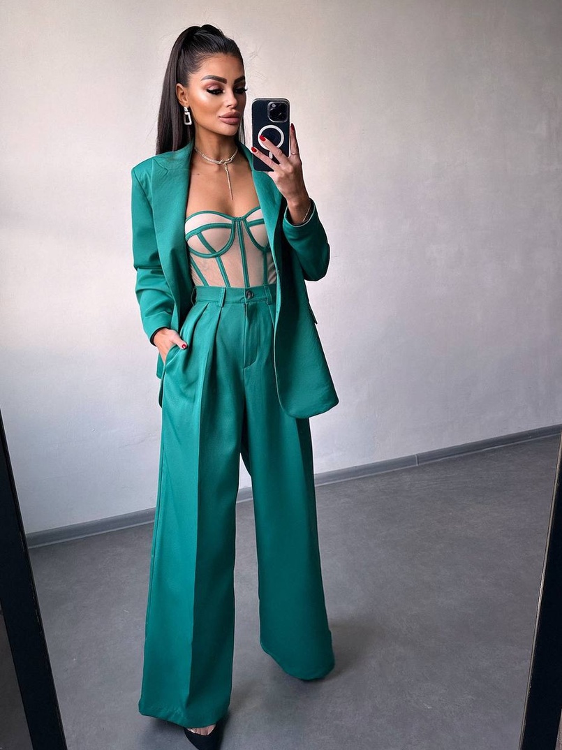 Костюм:  піджак на підкладці, штани+ корсет | PUSHKA SHOP