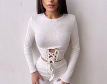 Трикотажний комплект: корсетний топ + легінси | PUSHKA SHOP