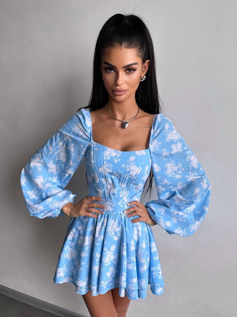 Корсетна сукня з подвійною спідницею  | PUSHKA SHOP