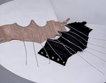 Корсет на кісточках зі шнурівкою, декорований стразами Ручна робота! | PUSHKA SHOP