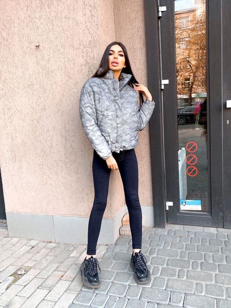 Рефлективный укорочённый зимний дутик Рефлективный укорочённый зимний дутик | PUSHKA SHOP