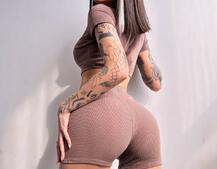 Комплект: топ на ґудзиках + велосипедки | PUSHKA SHOP