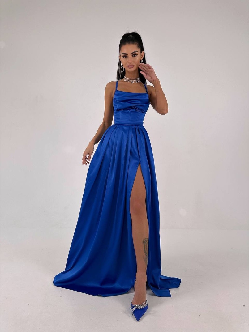 Атласний комплект: корсет + спідниця максі  | PUSHKA SHOP