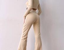 Комплект : штани кльош і топ на ґудзиках   | PUSHKA SHOP