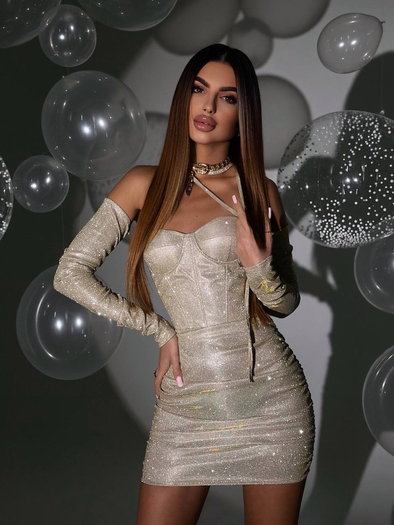 Сяюча корсетна сукня бюстьє Сяюча корсетна сукня бюстьє | PUSHKA SHOP