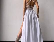 Сукня максі зі шнурівкою на спинці Сукня максі зі шнурівкою на спинці | PUSHKA SHOP