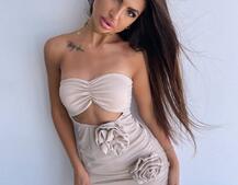 Сукня міні з трояндами    Ручна робота.  | PUSHKA SHOP