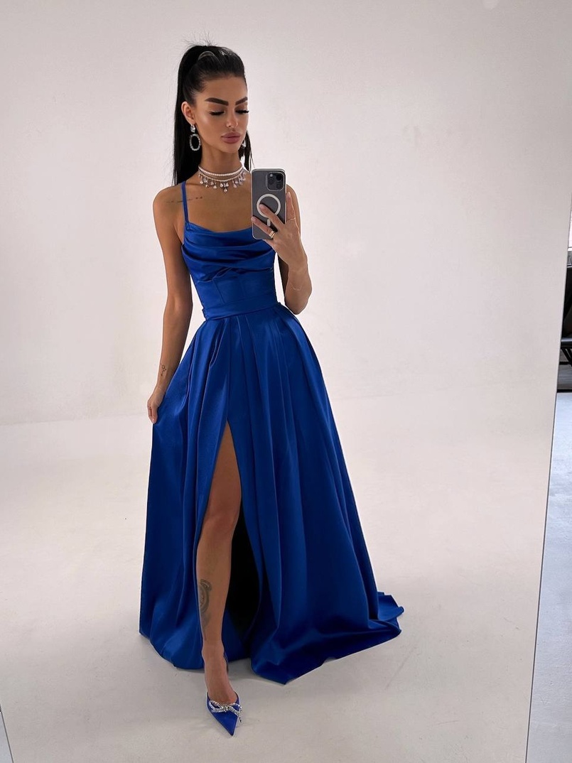 Атласний комплект: корсет + спідниця максі  | PUSHKA SHOP