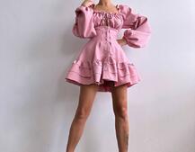 Сукня з воланами на ґудзиках Сукня з воланами на ґудзиках | PUSHKA SHOP