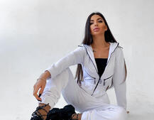 Приталенный комбинезон на молнии  | PUSHKA SHOP