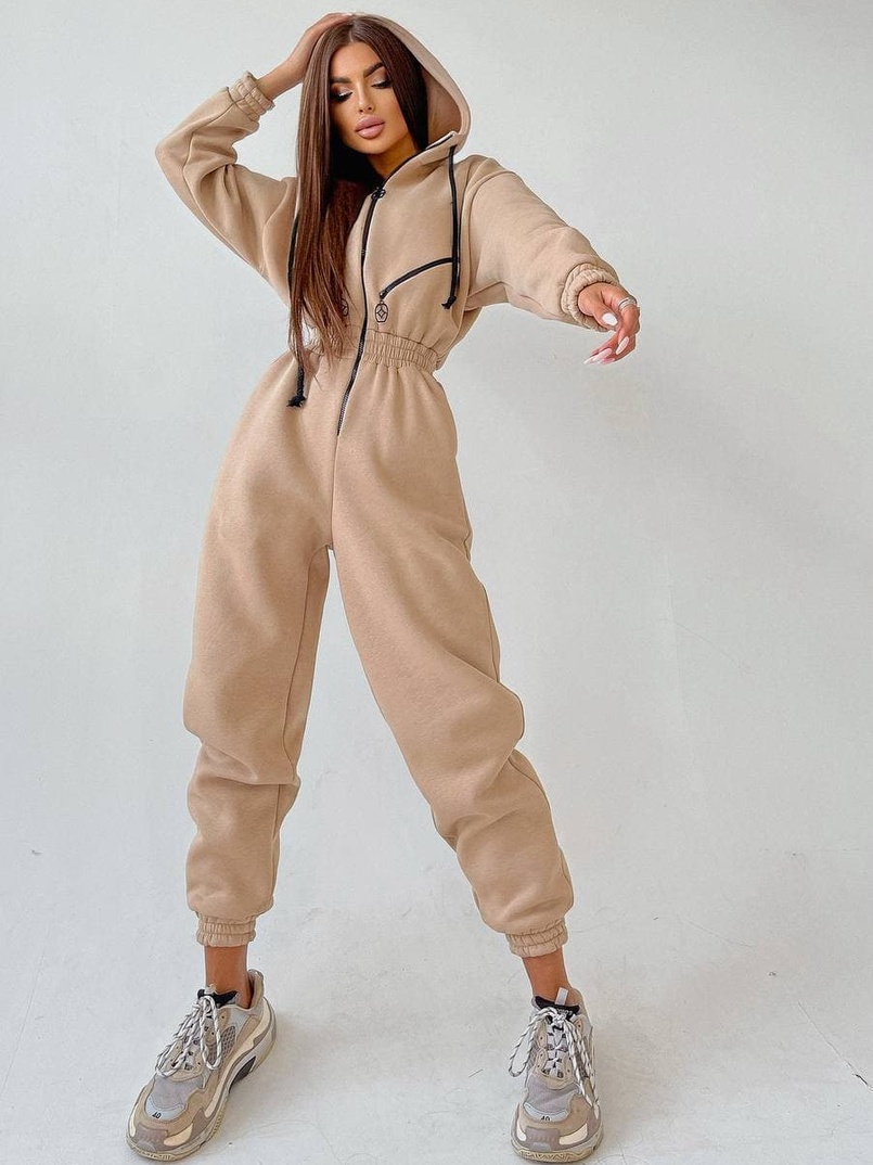 Тёплый комбинезон на молнии  | PUSHKA SHOP