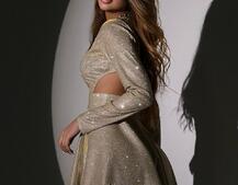 Блискуча сукня з відкритою  спинкою Блискуча сукня з відкритою  спинкою | PUSHKA SHOP