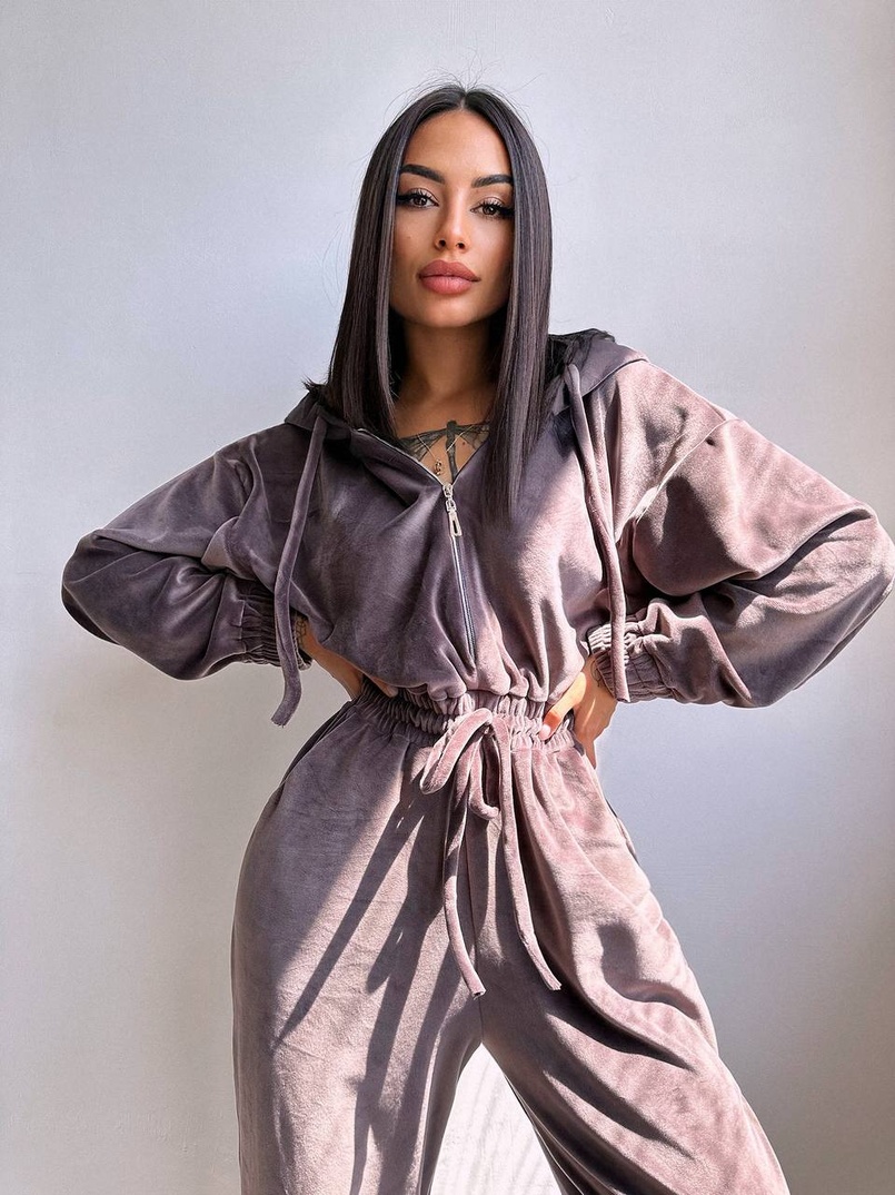 Велюровий комбінезон   | PUSHKA SHOP