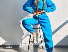 Базовий костюм на флісі з об'ємними капюшоном | PUSHKA SHOP