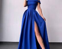 Сукня максі з відкритими плечима  | PUSHKA SHOP