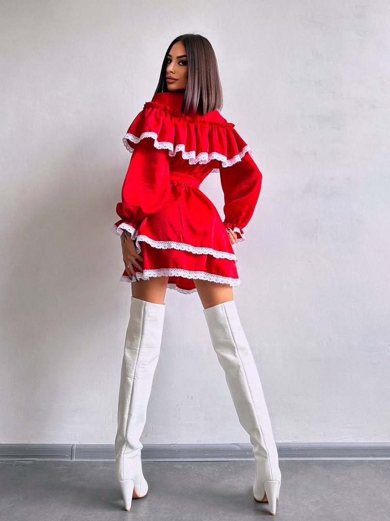 Сукня декорована мереживом Сукня декорована мереживом | PUSHKA SHOP